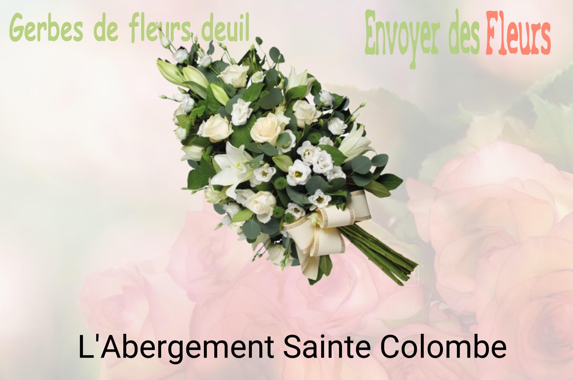 Gerbe de fleurs de deuil livrée à L'Abergement-Sainte-Colombe